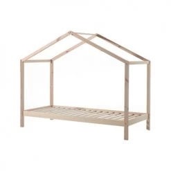 Vipack Lits Enfant Lit Cabane Zh 90x200 Sommier Inclus Naturel