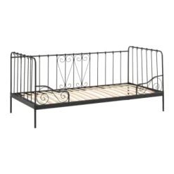 Vipack Lits Enfant Lit Capitain 90x200 Sommier Inclus Blanc -Lits enfant Soldes lit capitain 90x200 sommier inclus noir 4