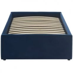 Homifab Lits Enfant Lit Coffre 90x190cm En Velours Bleu Foncé + Sommier à Lattes 11 Homifab Lits Enfant Lit Coffre 90x190cm En Velours Bleu Foncé + Sommier à Lattes -Lits enfant Soldes lit coffre 90x190cm en velours bleu fonce sommier a lattes 5