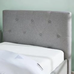 Baita Lits Enfant Lit Coffre Enfant Tissu Gris 90x190 Sommier Inclus -Lits enfant Soldes lit coffre enfant tissu gris 90x190 sommier inclus 2