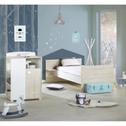 Sauthon Lits Enfant Lit Combiné 120x60 Evolutif En 90x190 En Bois Blanc 7 Sauthon Lits Enfant Lit Combiné 120x60 Evolutif En 90x190 En Bois Blanc -Lits enfant Soldes lit combine 120x60 evolutif en 90x190 en bois blanc 2