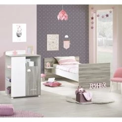 BabyPrice Lits Enfant Lit Combiné 120x60 Evolutif En 90x190 En Bois Gris Foncé -Lits enfant Soldes lit combine 120x60 evolutif en 90x190 en bois gris fonce 4