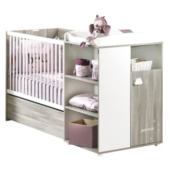 Sauthon Lits Enfant Lit Combiné 120x60 Evolutif En 90x190 En Bois Blanc 4 Sauthon Lits Enfant Lit Combiné 120x60 Evolutif En 90x190 En Bois Blanc – Image 4