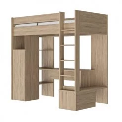 Gami Lits Enfant Lit Combiné 90x200 Naturel