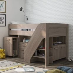 Gami Lits Enfant Lit Combiné 90x200 Naturel -Lits enfant Soldes lit combine 90x200 naturel 7