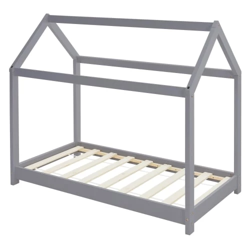 ML-Design Lits Enfant Lit D'enfant Bois Gris Clair 145,5 X 127,5 X 78 Cm 2 ML-Design Lits Enfant Lit D'enfant Bois Gris Clair 145,5 X 127,5 X 78 Cm – Image 2