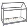 ML-Design Lits Enfant Lit D'enfant Bois Gris Clair 145,5 X 127,5 X 78 Cm