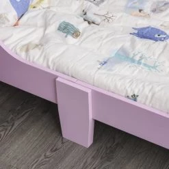 Homcom Lits Enfant Lit D'enfant Design Princesse Motif Château Sommier Inclus Rose -Lits enfant Soldes lit d enfant design princesse motif chateau sommier inclus rose 5