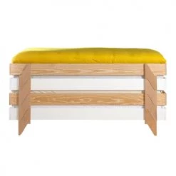 ID Kids Lits Enfant Lit Empilable 90x190 Cm Bois Massif Blanc -Lits enfant Soldes lit empilable 90x190 cm bois massif blanc 5