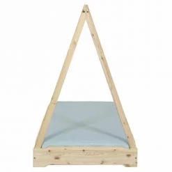 ID Kids Lits Enfant Lit Empilable Cabane Avec Matelas 90x190 Cm Bois Massif -Lits enfant Soldes lit empilable cabane avec matelas 90x190 cm bois massif 5