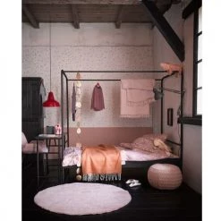 Woood Lits Enfant Lit En Métal 90x200cm Noir -Lits enfant Soldes lit en metal 90x200cm noir 12