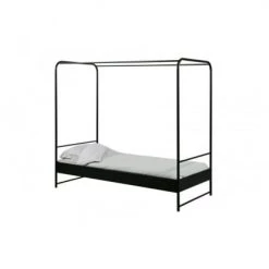 Woood Lits Enfant Lit En Métal 90x200cm Noir -Lits enfant Soldes lit en metal 90x200cm noir 13