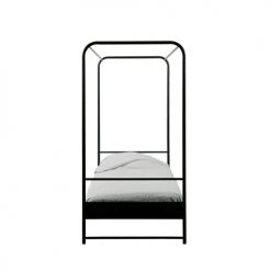 Woood Lits Enfant Lit En Métal 90x200cm Noir -Lits enfant Soldes lit en metal 90x200cm noir 15