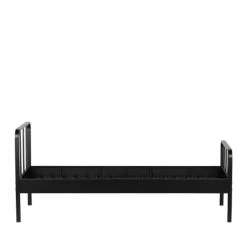 Woood Lits Enfant Lit En Métal 90x200cm Noir -Lits enfant Soldes lit en metal 90x200cm noir 4