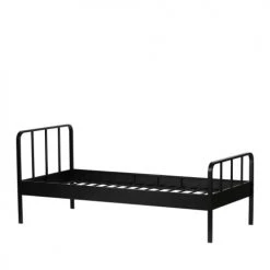 Woood Lits Enfant Lit En Métal 90x200cm Noir -Lits enfant Soldes lit en metal 90x200cm noir 5