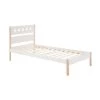Homcom Lits Enfant Lit Enfant 90 X 190 Cm Sommier à Lattes Inclus Blanc