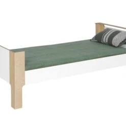 Nateo Concept Lits Enfant Lit Enfant 90x190 Blanc Et Bouleau