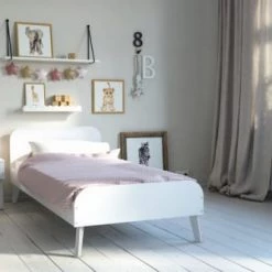 Nordic Factory Lits Enfant Lit Enfant 90x200 Blanc -Lits enfant Soldes lit enfant 90x200 blanc 14