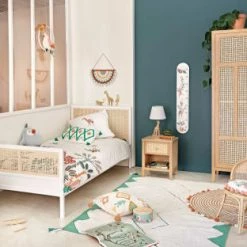 Maisons Du Monde Lits Enfant Lit Enfant 90x200 Blanc Et Beige Avec Cannage -Lits enfant Soldes lit enfant 90x200 blanc et beige avec cannage 1000 9 21 226177 6