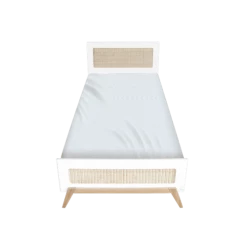 Lignea Kids Lits Enfant Lit Enfant 90x200 Cm Bois Et Rotin -Lits enfant Soldes lit enfant 90x200 cm bois et rotin 1