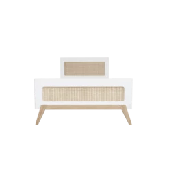 Lignea Kids Lits Enfant Lit Enfant 90x200 Cm Bois Et Rotin -Lits enfant Soldes lit enfant 90x200 cm bois et rotin 2