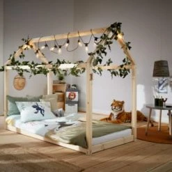 Flexa Lits Enfant Lit Enfant 90x200 Naturel -Lits enfant Soldes lit enfant 90x200 naturel 5