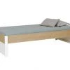 Nateo Concept Lits Enfant Lit Enfant 90x200 PRADO Blanc Et Chêne Clair