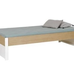 Nateo Concept Lits Enfant Lit Enfant 90x200 PRADO Blanc Et Chêne Clair