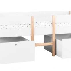 Nordic Factory Lits Enfant Lit Enfant 90x200 + Tiroirs Blanc -Lits enfant Soldes lit enfant 90x200 tiroirs blanc 4