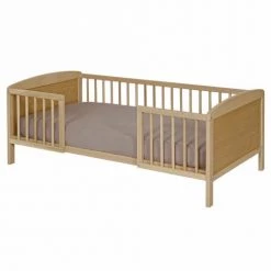 ID Kids Lits Enfant Lit Enfant Avec Barrières 70x140 Cm Bois Massif