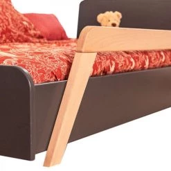 ID Kids Lits Enfant Lit Enfant Avec Barrières 90x190 Cm Bois Massif Gris Et Bois -Lits enfant Soldes lit enfant avec barrieres 90x190 cm bois massif gris et bois 2