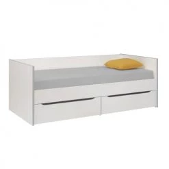 Calicosy Lits Enfant Lit Enfant Banquette Et Rangements - Blanc 90x200