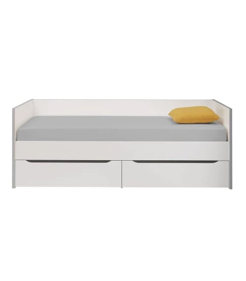 Calicosy Lits Enfant Lit Enfant Banquette Et Rangements - Blanc 90x200 4 Calicosy Lits Enfant Lit Enfant Banquette Et Rangements - Blanc 90x200 – Image 4