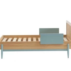 Baita Lits Enfant Lit Enfant Bleu Et Cannage Rotin 70x140 Sommier Inclus -Lits enfant Soldes lit enfant bleu et cannage rotin 70x140 sommier inclus 5