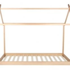 Nordic Factory Lits Enfant Lit Enfant Cabane 90x200 Naturel -Lits enfant Soldes lit enfant cabane 90x200 naturel 4