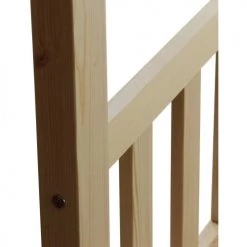 ATHM DESIGN Lits Enfant Lit Enfant Cabane Bois Beige Sommier 190x90cm -Lits enfant Soldes lit enfant cabane bois beige sommier 190x90cm 4