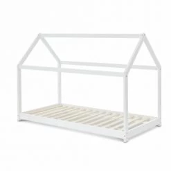 Alice's Garden Lits Enfant Lit Enfant Cabane Bois Massif En Pin Naturel Blanc