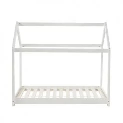 Baita Lits Enfant Lit Enfant Cabane Pin Blanc 90x200 Sommier Inclus