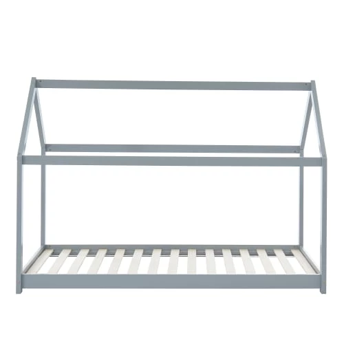 Baita Lits Enfant Lit Enfant Cabane Pin Gris 90x190 Sommier Inclus 1 Baita Lits Enfant Lit Enfant Cabane Pin Gris 90x190 Sommier Inclus