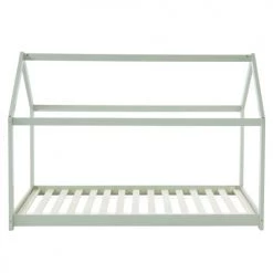 Baita Lits Enfant Lit Enfant Cabane Pin Vert 90x190 Sommier Inclus