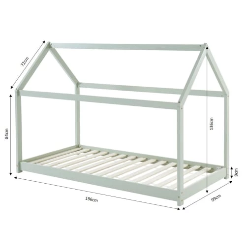 Baita Lits Enfant Lit Enfant Cabane Pin Vert 90x190 Sommier Inclus 4 Baita Lits Enfant Lit Enfant Cabane Pin Vert 90x190 Sommier Inclus – Image 4