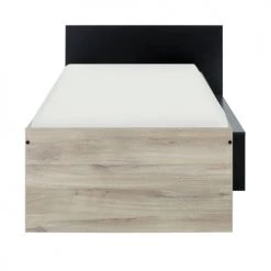 Calicosy Lits Enfant Lit Enfant Compact Et Rangements - Chêne Et Noir 90x200 7 Calicosy Lits Enfant Lit Enfant Compact Et Rangements - Chêne Et Noir 90x200 -Lits enfant Soldes lit enfant compact et rangements chene et noir 90x200 3