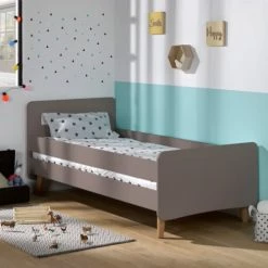 ID Kids Lits Enfant Lit Enfant évolutif Avec Barrières 90x190 Cm Bois Massif Blanc -Lits enfant Soldes lit enfant evolutif avec barrieres 90x190 cm bois massif blanc 10