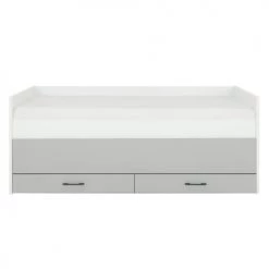 Calicosy Lits Enfant Lit Enfant Gigogne Avec Tiroir - Blanc Et Gris 90x200 7 Calicosy Lits Enfant Lit Enfant Gigogne Avec Tiroir - Blanc Et Gris 90x200 -Lits enfant Soldes lit enfant gigogne avec tiroir blanc et gris 90x200 4
