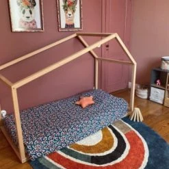 La Fabrique Des Potirons Lits Enfant Lit Enfant Montessori Grande Cabane 90x190 En Hêtre Massif -Lits enfant Soldes lit enfant montessori grande cabane 90x190 en hetre massif 2