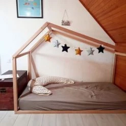 La Fabrique Des Potirons Lits Enfant Lit Enfant Montessori Grande Cabane 90x190 En Hêtre Massif -Lits enfant Soldes lit enfant montessori grande cabane 90x190 en hetre massif 3