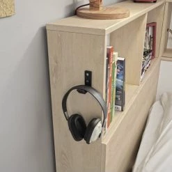 Calicosy Lits Enfant Lit Enfant Multi-Rangements - Décor Châtaignier 90x200 -Lits enfant Soldes lit enfant multi rangements decor chataignier 90x200 4