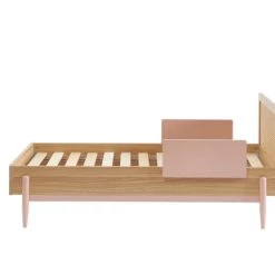 Baita Lits Enfant Lit Enfant Rose Et Cannage Rotin 70x140 Sommier Inclus -Lits enfant Soldes lit enfant rose et cannage rotin 70x140 sommier inclus 5