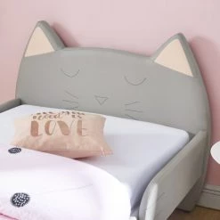 Baita Lits Enfant Lit Enfant Simili Gris 90x190 Sommier Inclus 8 Baita Lits Enfant Lit Enfant Simili Gris 90x190 Sommier Inclus -Lits enfant Soldes lit enfant simili gris 90x190 sommier inclus 3