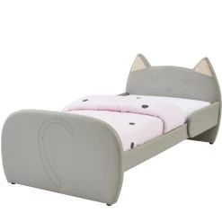 Baita Lits Enfant Lit Enfant Simili Gris 90x190 Sommier Inclus 9 Baita Lits Enfant Lit Enfant Simili Gris 90x190 Sommier Inclus -Lits enfant Soldes lit enfant simili gris 90x190 sommier inclus 4